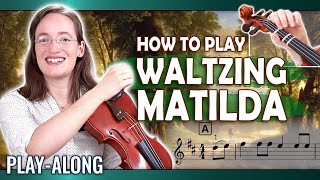 How to Play Waltzing Matilda  Violin Play Along with FREE Sheet Music [upl. by Attinahs]