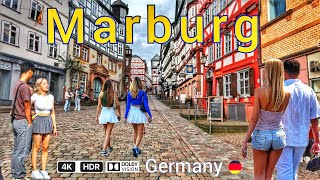 MarburgGermanywalking tour in Marburg beautiful citycitytoursgermanytourism 4k HDR [upl. by Youlton274]