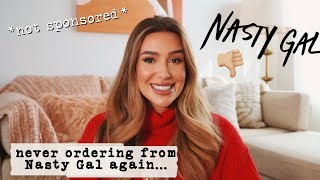 Brutally Honest Nasty Gal Review  Haul Dont do what I did [upl. by Magulac]