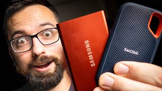 Which Is BETTER SanDisk Extreme Portable SSD VS Samsung T7 SSD Review [upl. by Euginom863]