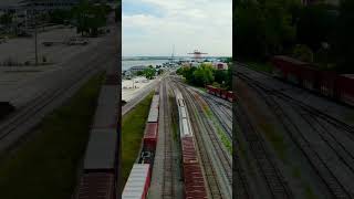 Fernandina Beach railway ameliaisland fernandinabeach railway trains trainvideo [upl. by Mohandis154]