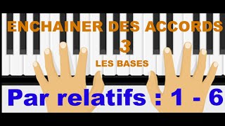 Enchainements par 1 et 6 accords relatifs [upl. by Gittel]