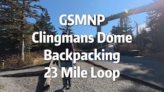 Great Smoky Mountains Clingmans Dome Backpacking 23 Mile LoopOsmo Action 5 Pro [upl. by Odell]