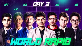 VIDIT VS ARJUN  WORLD RAPID AND BLITZ DAY 3 [upl. by Ahsimit938]