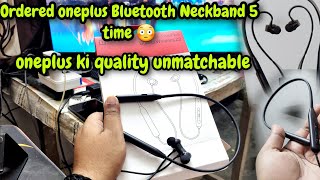 Oneplus Bluetooth Neckband  Best Neckband under 2000  Oneplus quality Unmatchable 👌 oneplus [upl. by Montanez895]