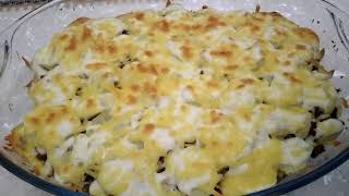 كراتان بالبطاطس والكفتة بطريقة سهلة gratin au pomme de terre et viande hachée [upl. by Winograd393]