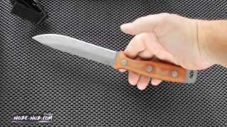 AL847FG Defense Survival S30V Tan Micarta Knives of Alaska [upl. by Nylannej]