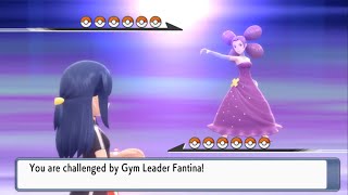 Pokémon Brilliant Diamond vs Gym Leader Fantina Rematch Set Mode No items [upl. by Colon]