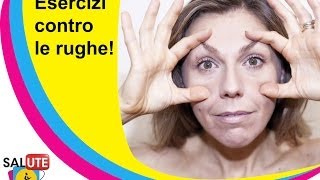 Tutorial di ginnastica facciale 2  Contro le rughe del contorno occhi [upl. by Thorlie365]