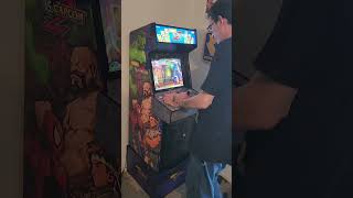 Marvel Vs Capcom 2 Arcade One Up Machine Brief REVIEW [upl. by Yeh]