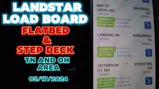 LANDSTAR OWNER OPERATOR LOAD BOARD FOR FLATBED AND STEP DECK [upl. by Lecirg]