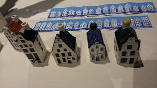 Al Munro presents KLM Airlines Delft Blue Miniature House Bottles [upl. by Yardna378]