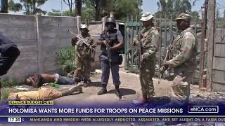 Holomisa wants more funds for troops on peace missions [upl. by Sankaran]