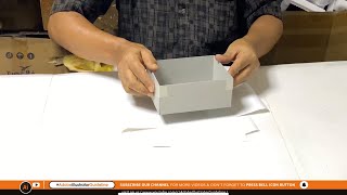 Hard Box Packaging  Using Grayboard amp White Special Paper [upl. by Laerol]