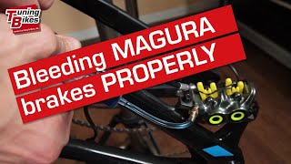 Bleeding Magura MT5  MT7 disc brakes  Tutorial English [upl. by Ayik]