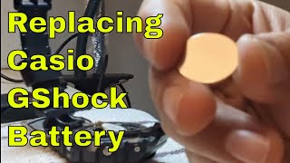 Replacing CR2016 3 Volt Battery of Casio G Shock 3230 DW6900 [upl. by Eelannej]