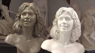 Sculpting a Portrait Making a Mold and a Cast [upl. by Ramedlav]