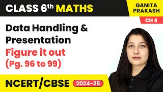 Data Handling amp Presentation  Figure it out Pg 96 to 99  Class 6 Maths  Ganita Prakash Ch 4 [upl. by Ayra]