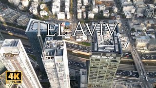 Tel Aviv City in Israel 🇮🇱 By Drone 4k telaviv israel dronevideo [upl. by Leslee]