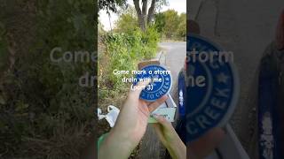 part 3 storm drain marking is a great way to serve the environment💧 nature environment texas [upl. by Eblehs293]