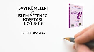 SAYI KÜMELERİ ve İŞLEM YETENEĞİ KÖŞETAŞI 171819 KAREKÖK YAYINLARI MATEMATİK SIFIR [upl. by Ynaittirb]