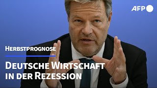 Herbstprognose Deutsche Wirtschaft 2024 in der Rezession  AFP [upl. by Franci953]