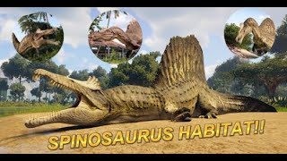 PREHISTORIC KINGDOM SPINOSAURUS HABITAT  Prehistoric kingdom Early Access episode 17 [upl. by Kahaleel]