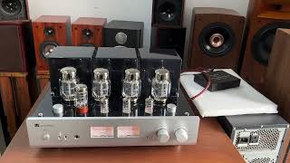 Muzshare X7 KT88 tube amplifier demo with SoundArtist SC8B Speakers [upl. by Grassi]