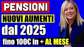 PENSIONI 100€ in PIÙ AL MESE DAL 2025 👉 NUOVA RIFORMA E NUOVI SCAGLIONI 💰📄 [upl. by Holtorf]