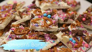 Quick amp Easy NoBake Unicorn Bark [upl. by Lleruj]