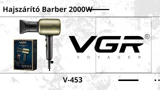 VGR Prof Hajszárító Barber 18002200W V453 [upl. by Atiekal]