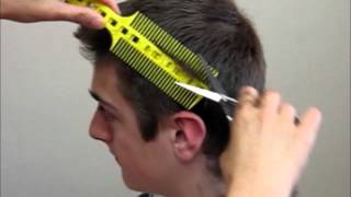 How to Cut Mens boys Hair Short layer  Combpal Scissor Clipper Over Comb haircutting Tool Video 1 [upl. by Ihana]