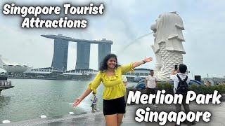 Merlion Park Singapore Singapore Vlog Singapore City Merlion Singapore Singapore Travel Vlog [upl. by Ilsa373]