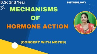 Mechanism of Hormone Actions BSc 2nd YearClassifications of Hormones hormonesendocrinesystem [upl. by Ryle]