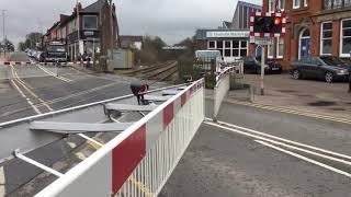 Coalville Level Crossing Leics Thursday 15032018 [upl. by Aryc]