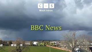 BBC News intro 2pm 2324 Mock [upl. by Valerle4]