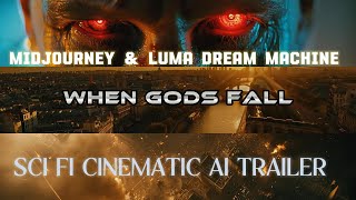 When Gods Fall  Sci Fi AI Cinematic Trailer midjourney luma dream machine ai aiart trailer [upl. by Froh381]