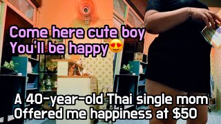 A 40yearold Thai single mom at a massage shop offers a happy special service [upl. by Kaylil]