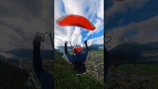 Morning Flight Highlights in 45 Seconds  SpedUp Paragliding Adventure Over Interlaken [upl. by Eitsrik]