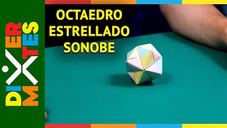 OCTAEDRO ESTRELLADO SONOBE  ORIGAMI  DIVERMATES [upl. by Kaye293]