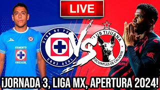 🚨Cruz Azul vs Xolos de Tijuana VER PARTIDO EN VIVO Jornada 2 Liga MX Apertura 2024 COMENTARIOS [upl. by Severn]