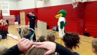 Madison Mallards Maynard Visits Rio Elementary Part 2 [upl. by Miksen506]