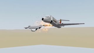 Hughes Airwest Flight 706 Roblox Crash Animation [upl. by Atenaz604]