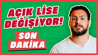 Açık liseye geçiş zorlaştı mı Açık Lise sınavları nasıl olacak [upl. by Allistir]