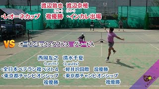 【テニス】レオーネカップオープンミックスダブルス決勝 2024年10月14日 [upl. by Anoblav236]