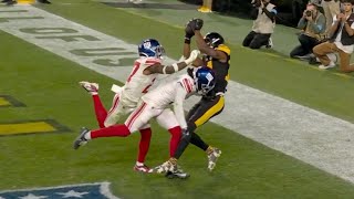 George Pickens CONTROVERSIAL Touchdown CALLED BACK vs Giants [upl. by Nalepka]