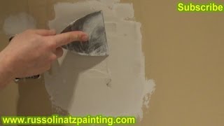 Drywall Repair  How to Fix a Small Hole in the Wall using California Patch Part 3 [upl. by Stodder]