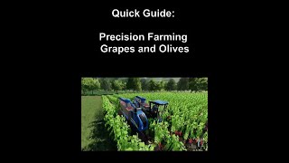 QUICK GUIDE Precision Farming Grapes and Olives  FS19  FarmingSimulator19 shorts [upl. by Ozzy]