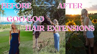 Hair Extensions So Good NO ONE can tell  Goo Goo Hair extension tutorial [upl. by Dan614]