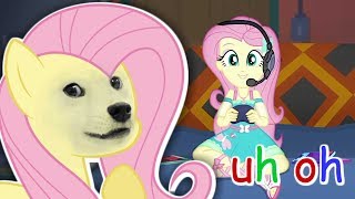 Reacting to FLUTTERSHY GAME STREAM  Fluttershee is canon [upl. by Isherwood445]